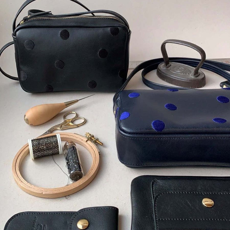 sac brodé main collab exclusive St Loup x Virgine Renault