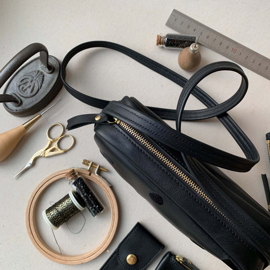 sac brodé main collab exclusive St Loup x Virgine Renault
